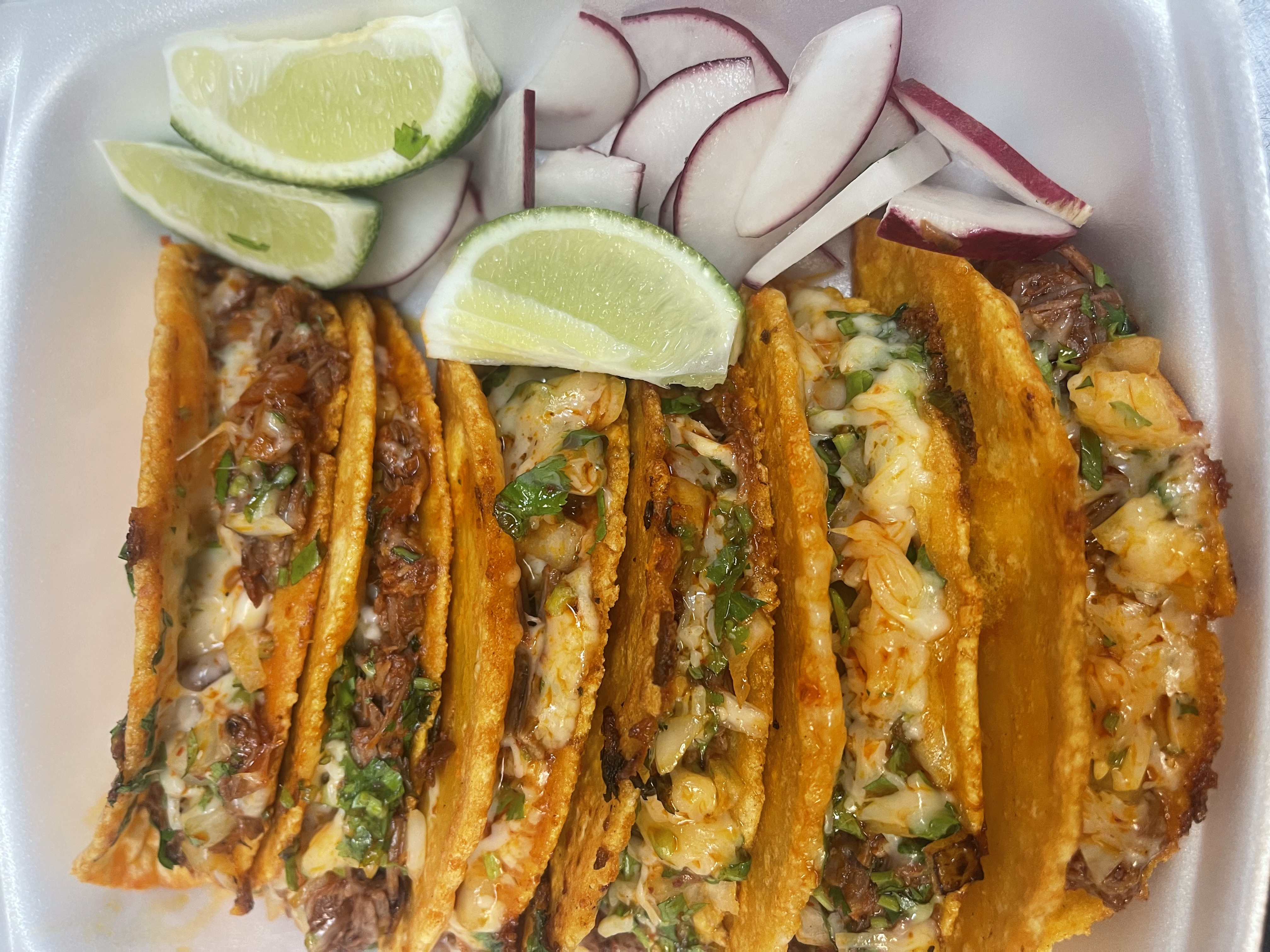Taco with meat